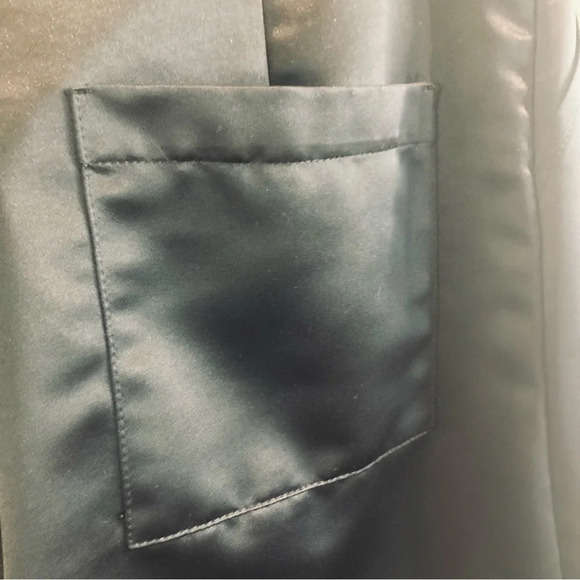 THE RAGGED PRIEST Sz L Satin Attached  Chain Cargo Pockets Exposed Zipper Pants - Picture 10 of 10